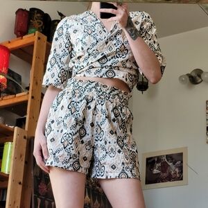 Dixie Bohemian Patterned Two-Piece Set- S